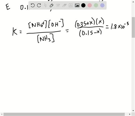 Solved A buffer solution is 0.24 ﻿M NH3 ﻿and 0.15 ﻿M